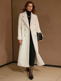Lea Belted Double Breasted Notch Lapel Longline Overcoat - view 4