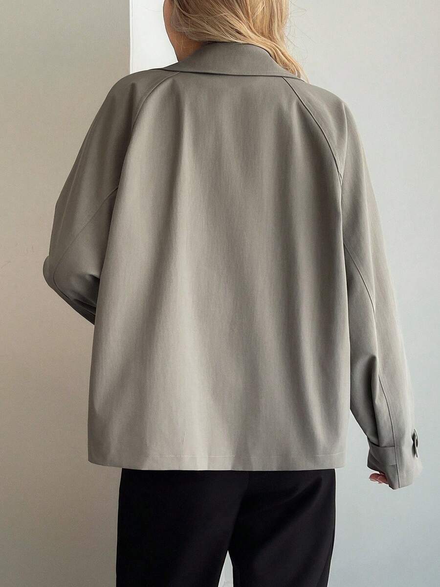 Anna Oversized Double Breasted Notch Lapel Overcoat - view 2