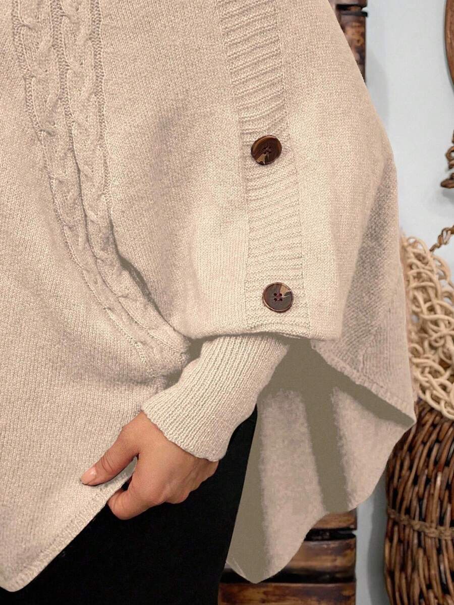 Chiara Batwing Sleeve High Neck Sweater - view 3