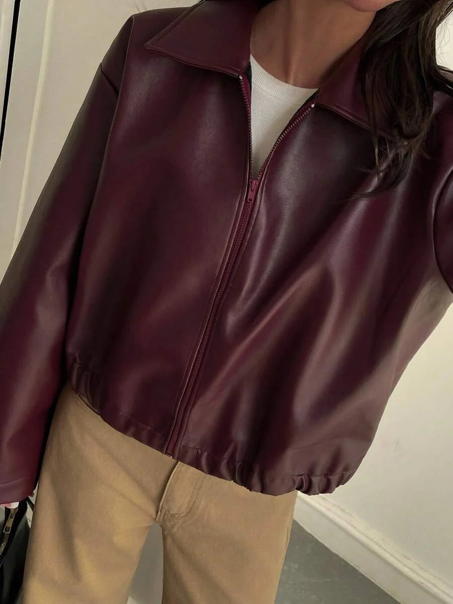 Colette Collared Zip Front Jacket - view 4