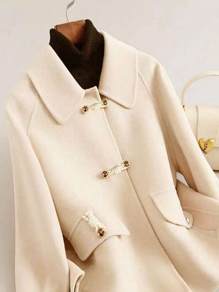 Nell Toggle Button Collared Overcoat - view 4
