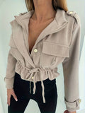 Seraphine Ribbed Cropped Zip Front Jacket - view 3