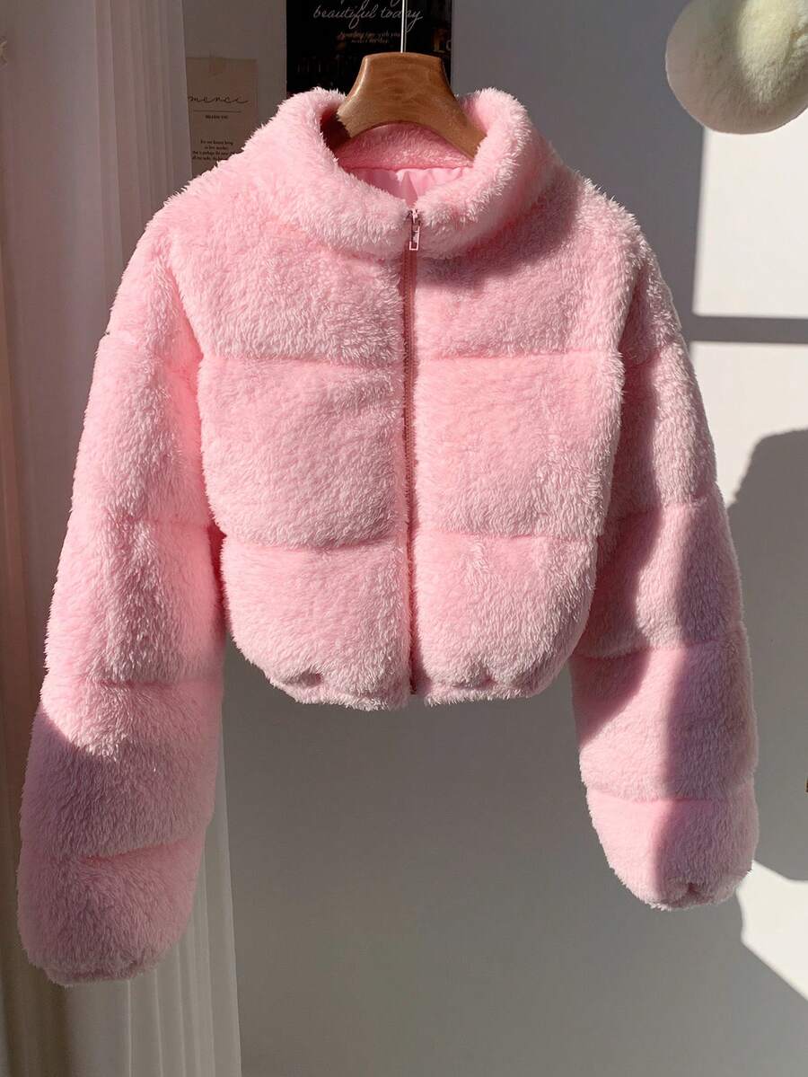 Anya Cropped Stand Collar Collared Puffer Jacket - view 4