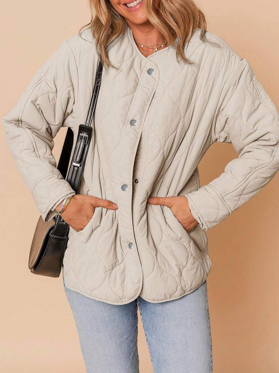 Anneliese Quilted Snap Front Jacket - view 3