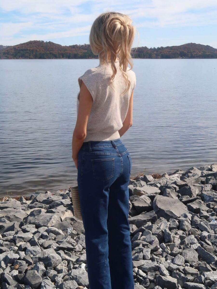 Ayla Turtleneck Cap Sleeve Shirt - view 2