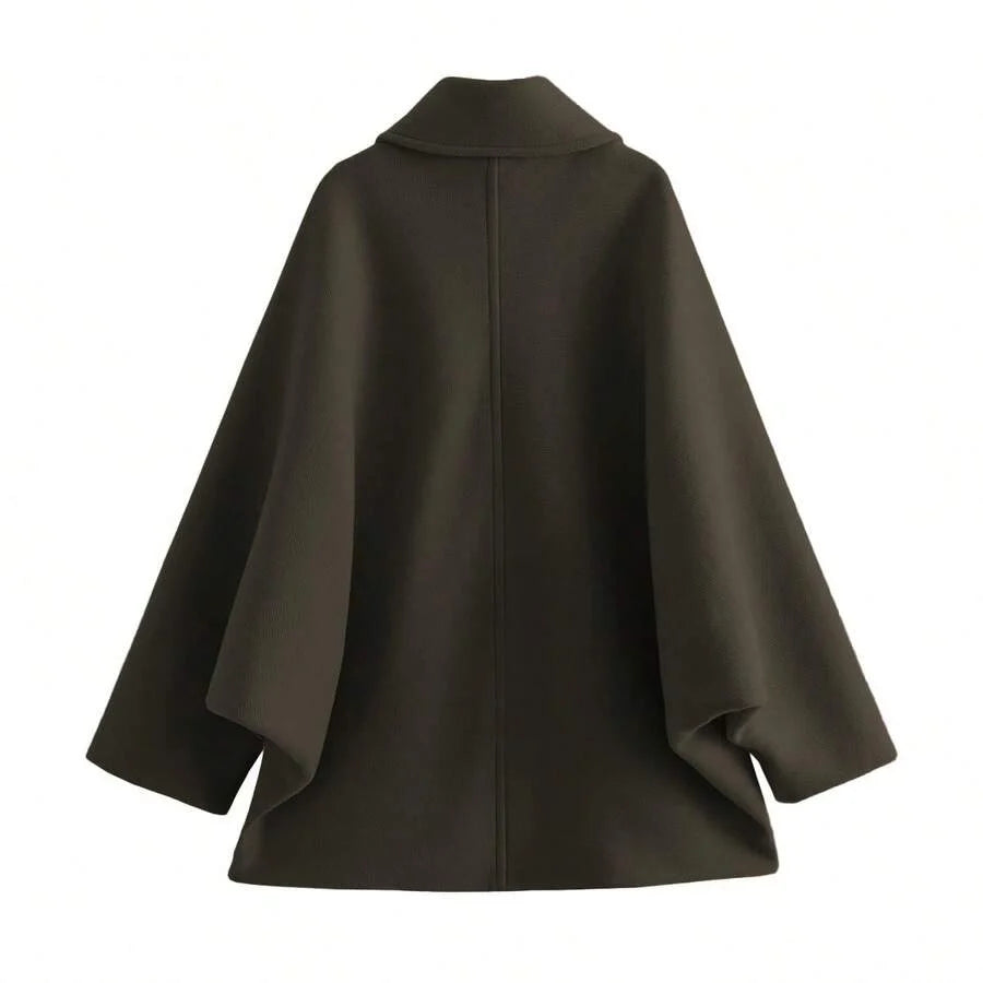 Faye Double Breasted Patch Pocket Overcoat - view 13