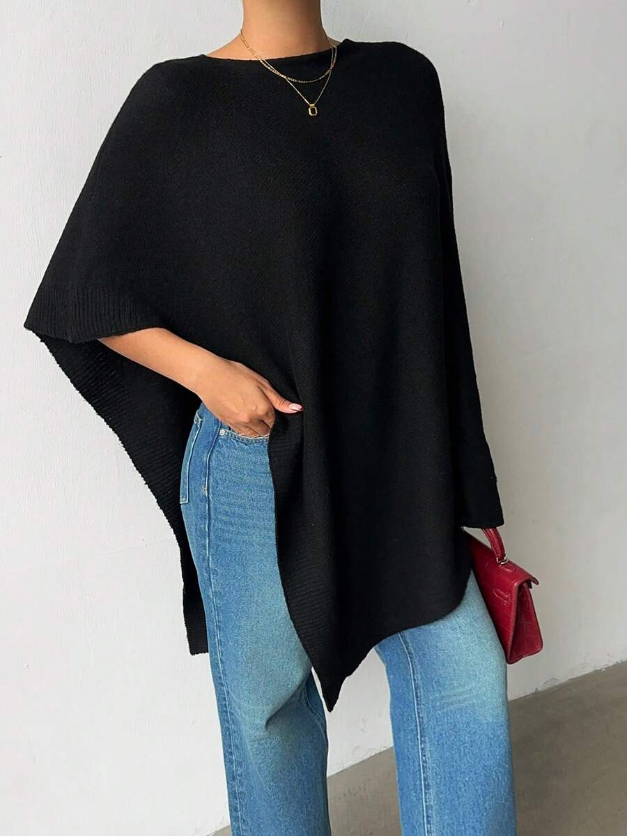Sabine Boat Neck Asymmetric Neck Sweater - view 6
