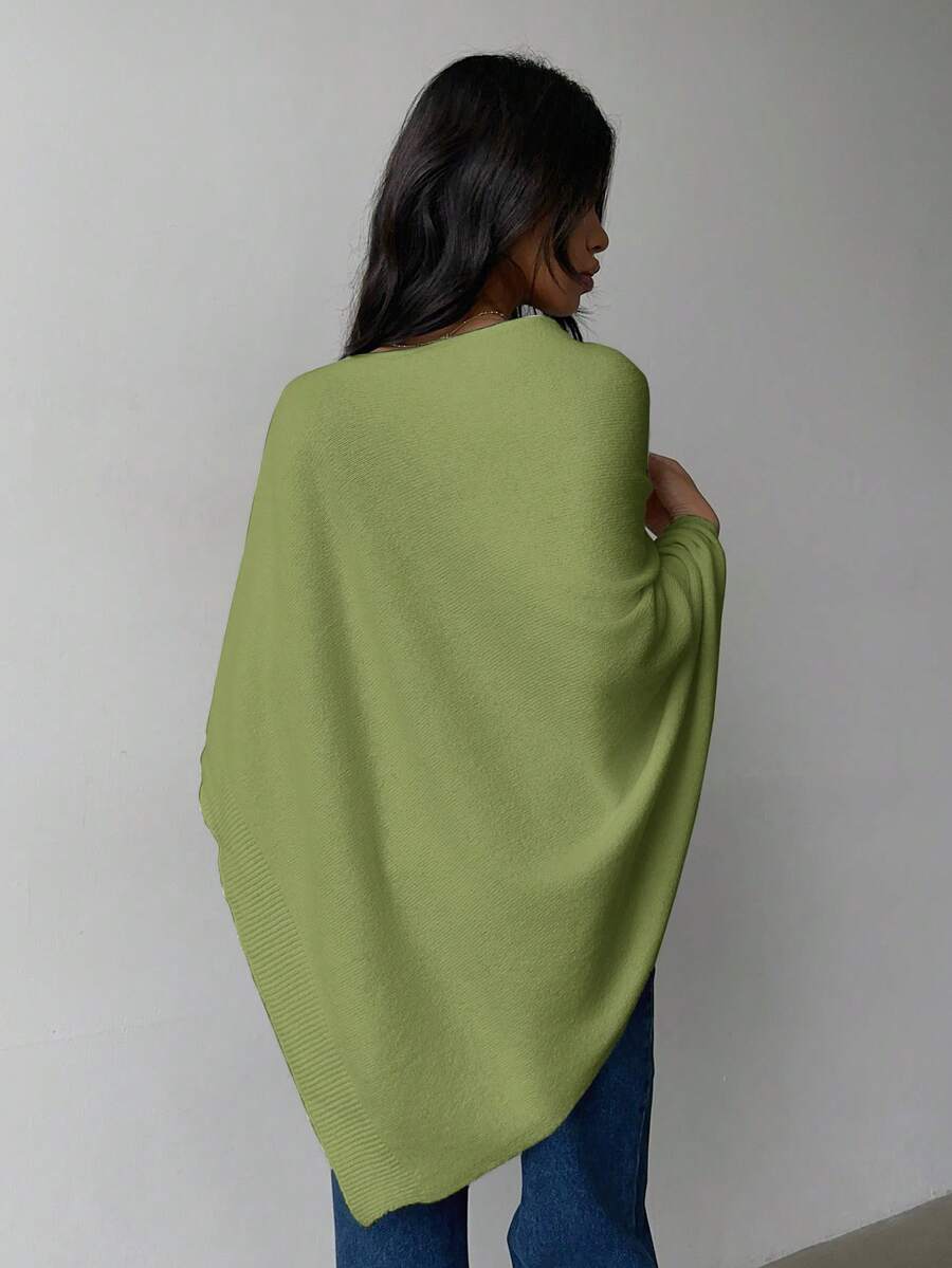 Sabine Boat Neck Asymmetric Neck Sweater - view 10