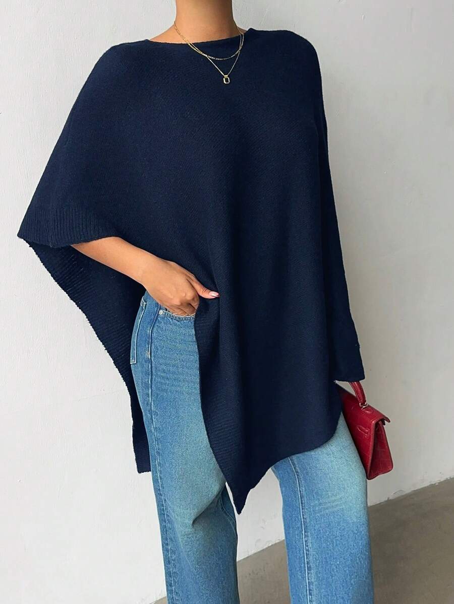 Sabine Boat Neck Asymmetric Neck Sweater - view 18