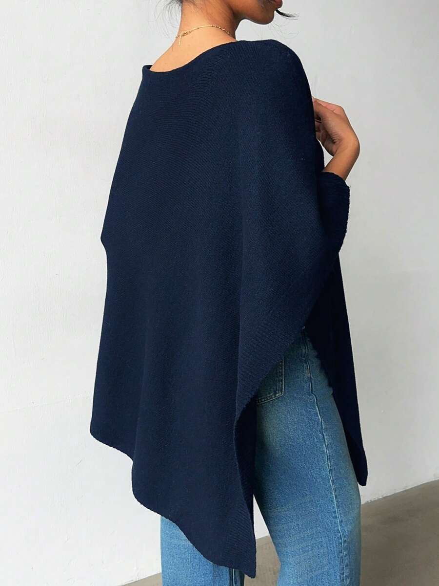 Sabine Boat Neck Asymmetric Neck Sweater - view 19
