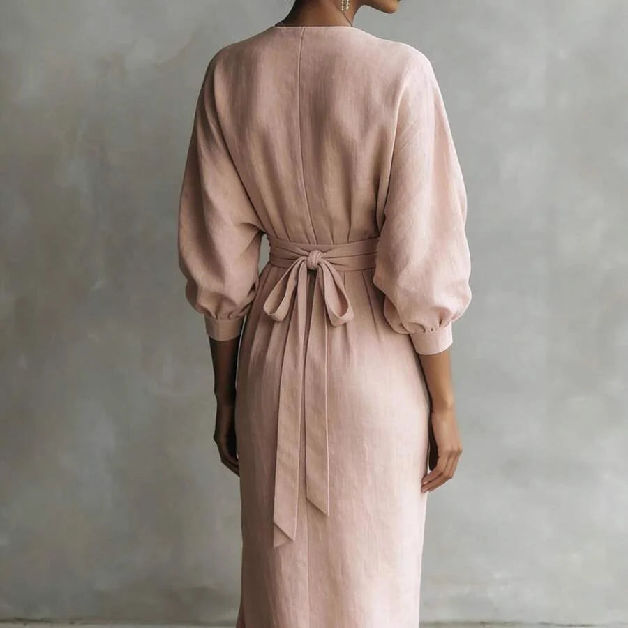Tabitha V Neck Batwing Sleeve Maxi Dress - view 4