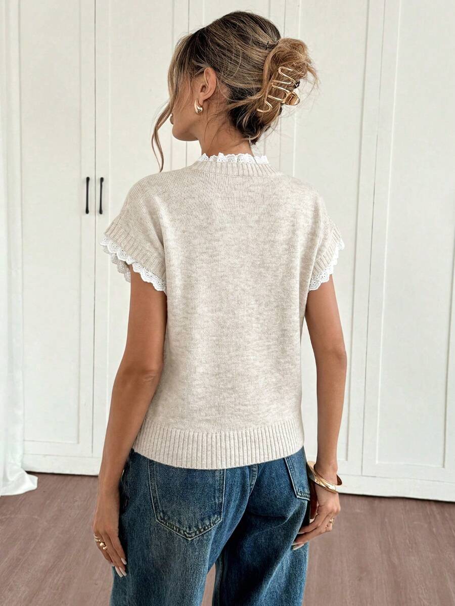 Celine Round Neck Sweater Vest - view 2