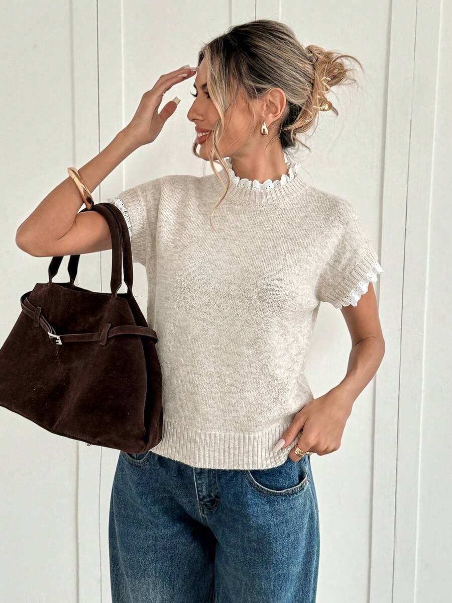 Celine Round Neck Sweater Vest - view 4