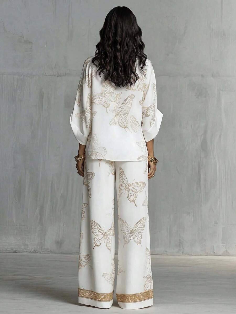 Farah Kimono Sleeve Two Piece Set - view 2