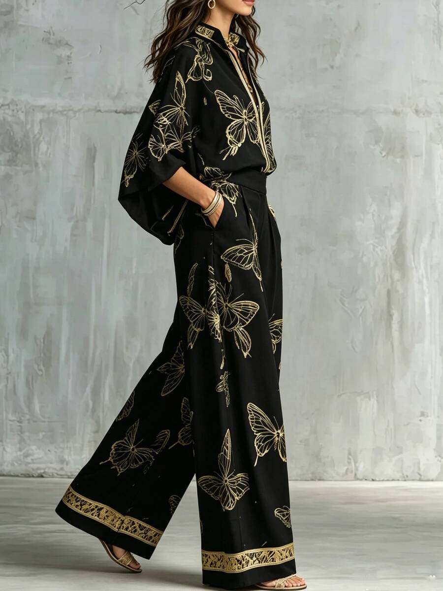 Farah Kimono Sleeve Two Piece Set - view 5