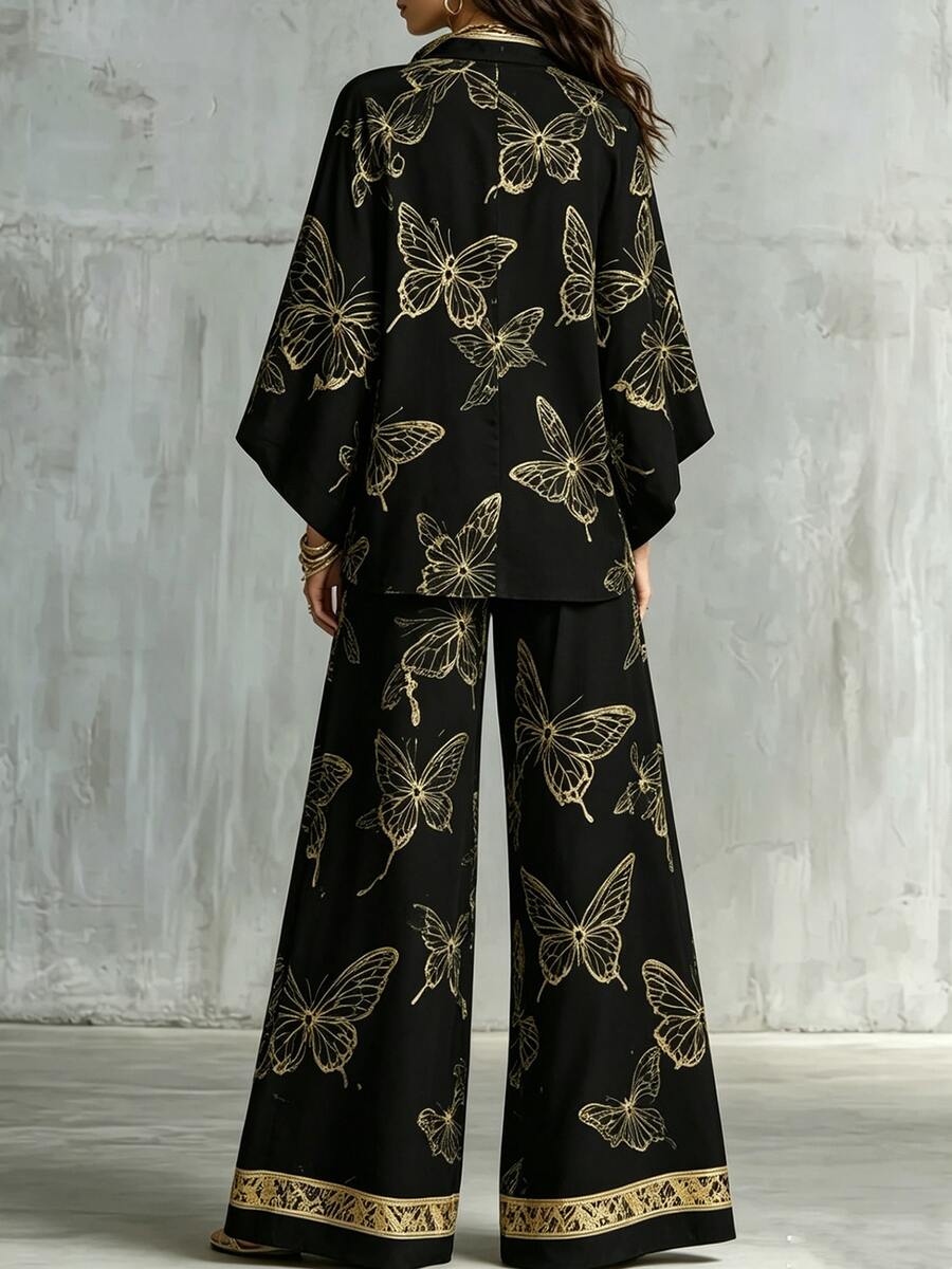 Farah Kimono Sleeve Two Piece Set - view 6