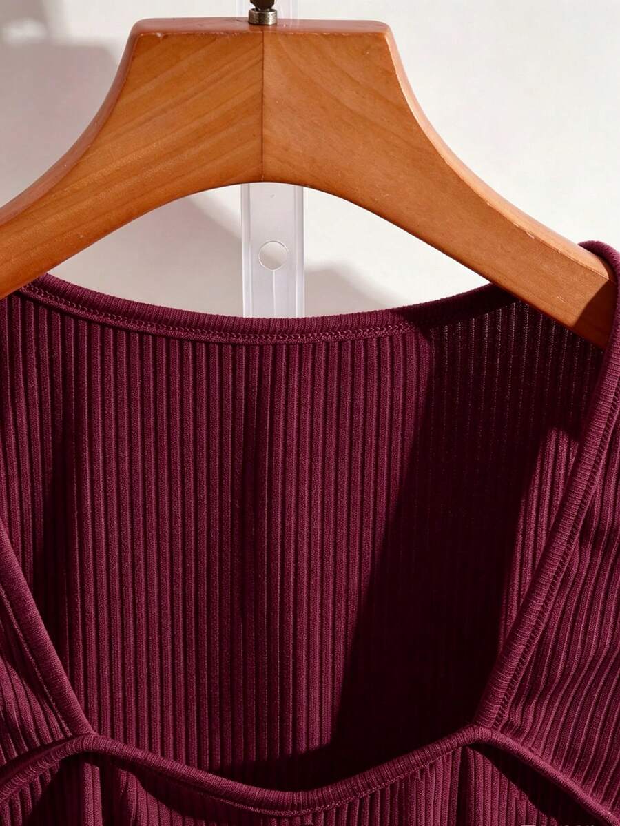 Lara Ribbed Sleeveless Button Front Shirt - view 16