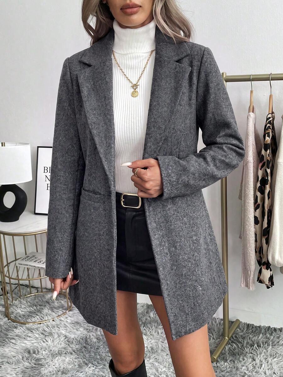Ava Notch Lapel Patch Pocket Blazer - view 4