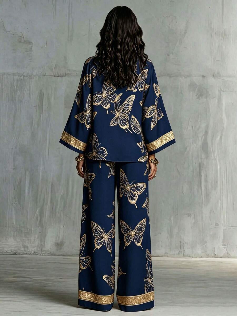 Farah Kimono Sleeve Two Piece Set - view 8