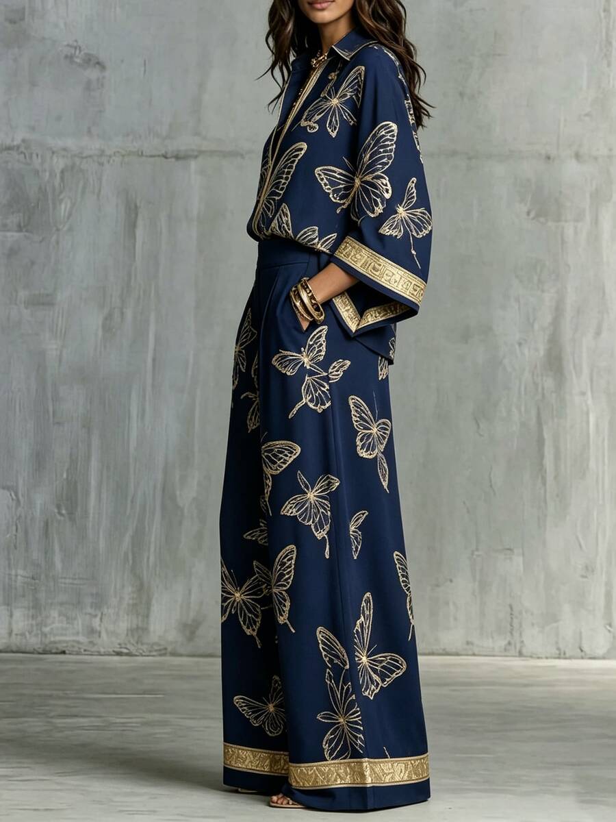 Farah Kimono Sleeve Two Piece Set - view 9