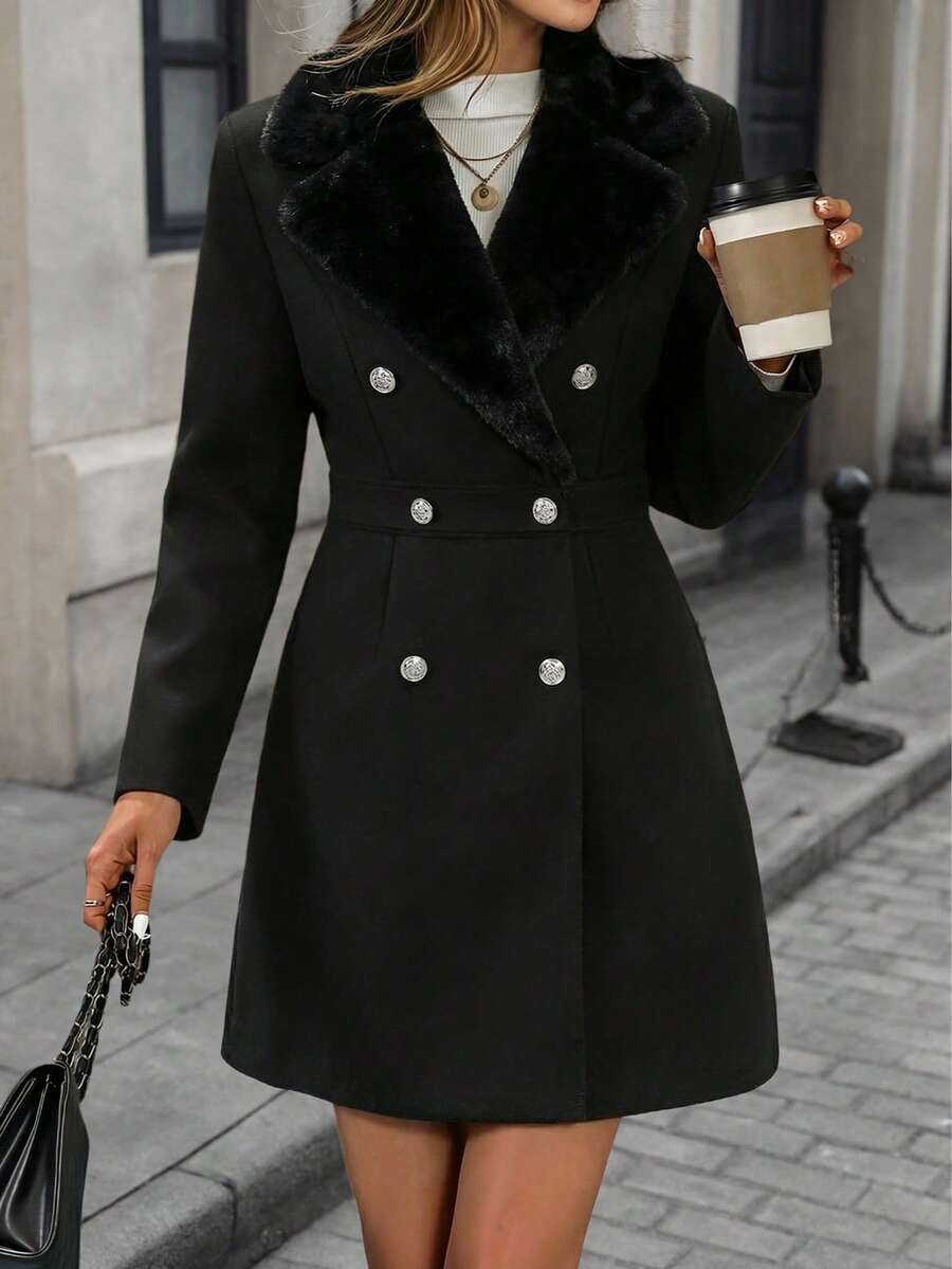 Fleur Collared Slim Fit Overcoat - view 6