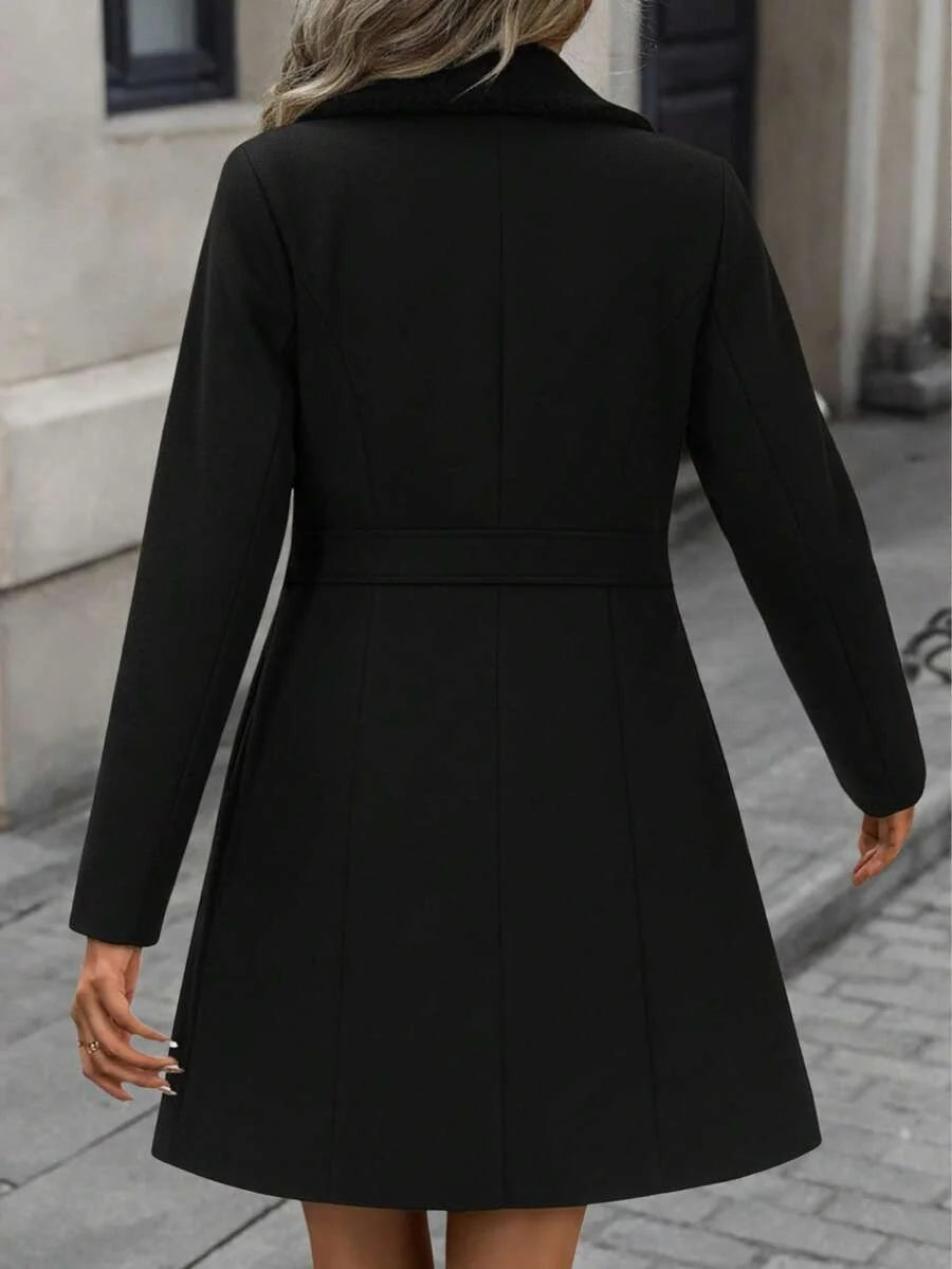Fleur Collared Slim Fit Overcoat - view 5