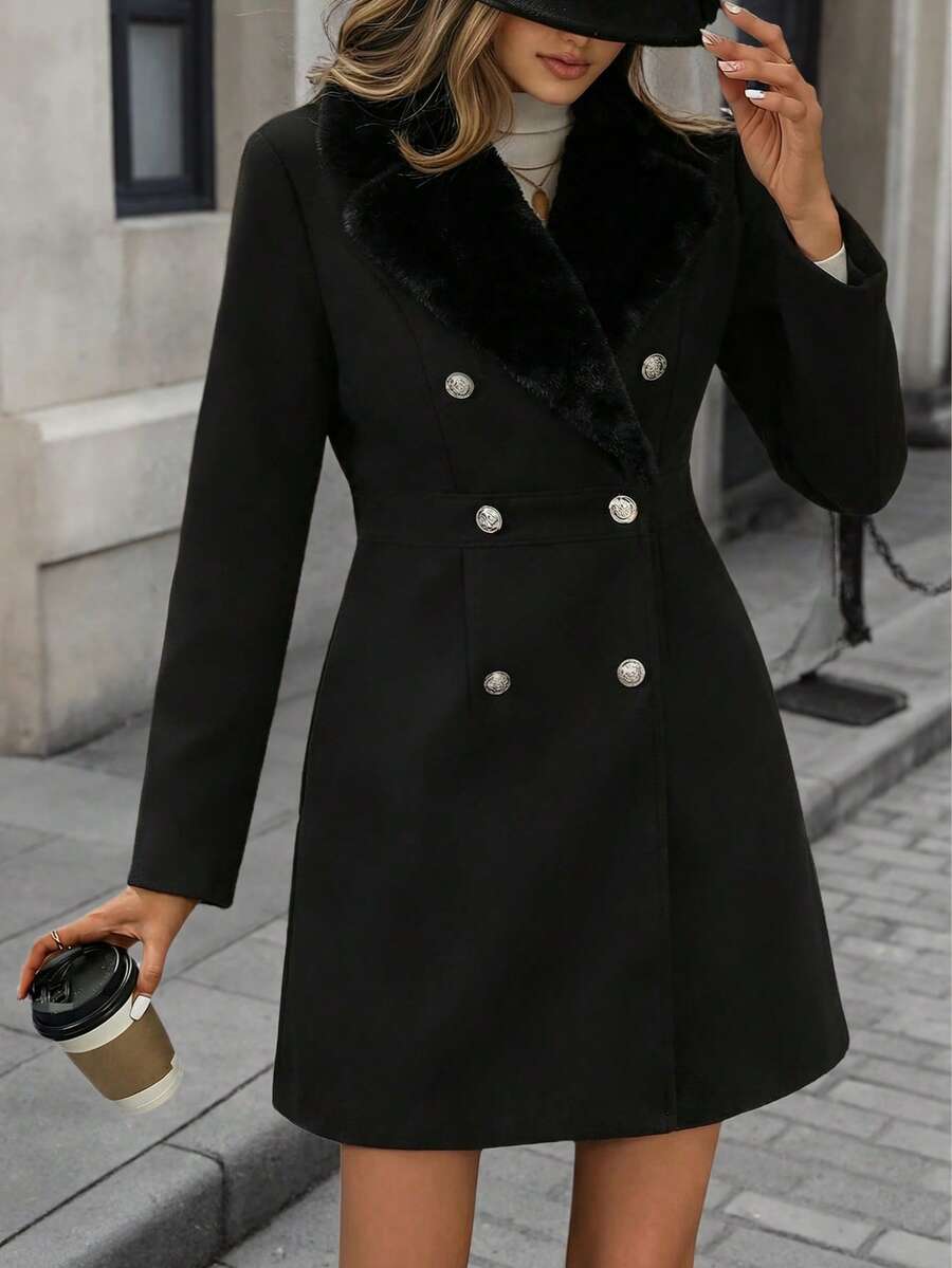 Fleur Collared Slim Fit Overcoat - view 7