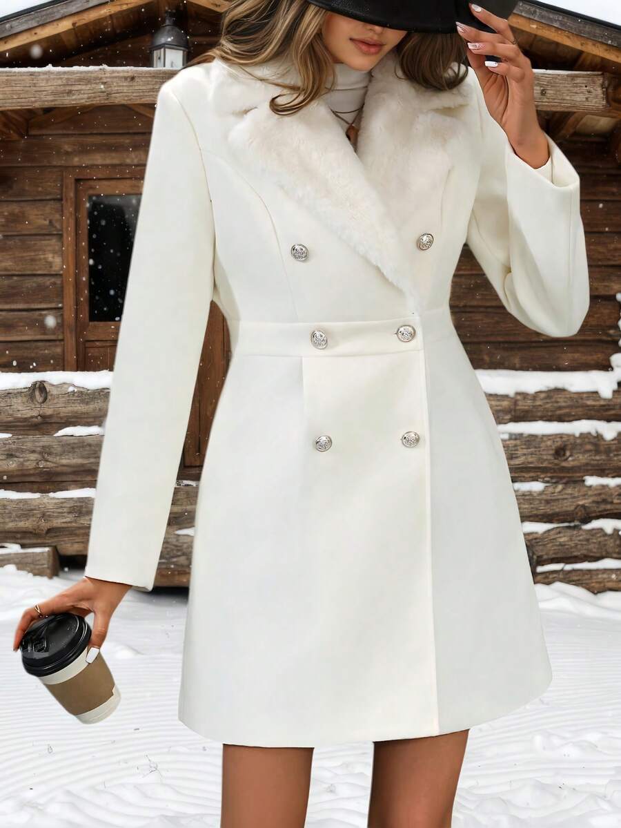 Fleur Collared Slim Fit Overcoat - view 4