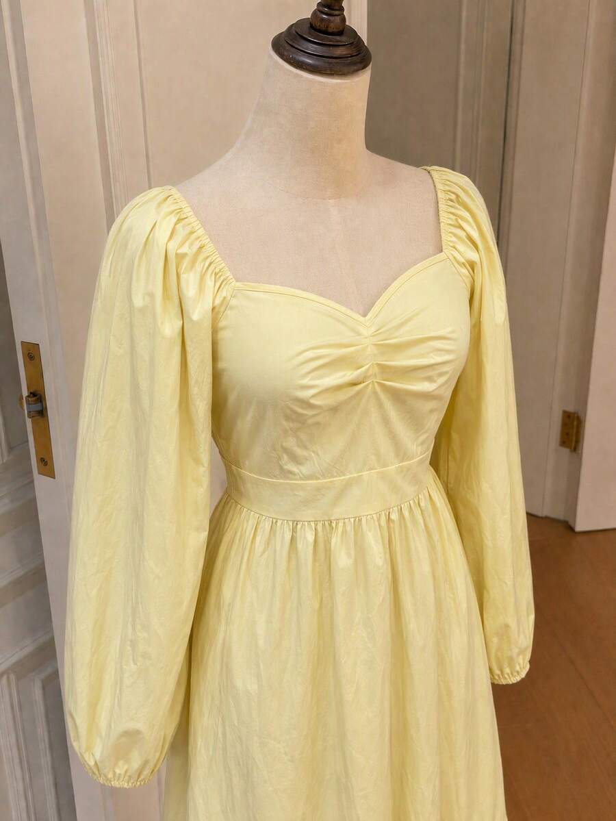 Sybille Square Neck Balloon Sleeve Maxi Dress - view 8