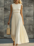 Romilly Knit Bodice Maxi Dress - front view