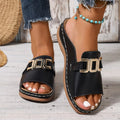 Talia Contoured Footbed Slide Sandals - front view