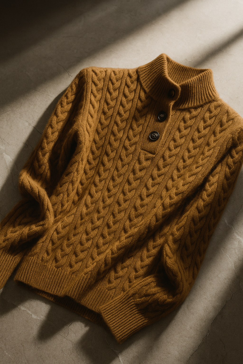 Klara Cable Knit Stand Collar Collared Sweater - view 39