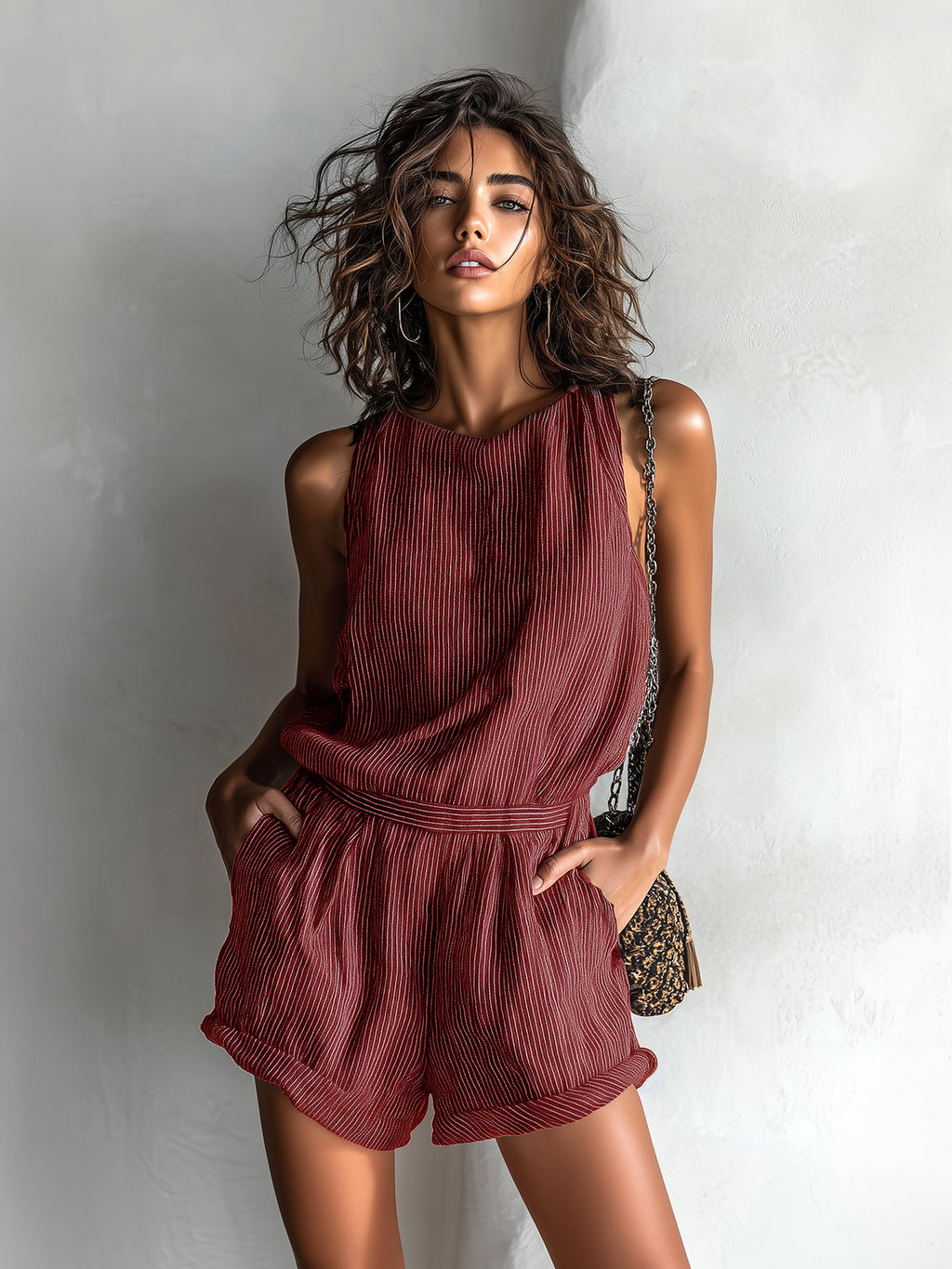 Ines Striped Romper - view 5