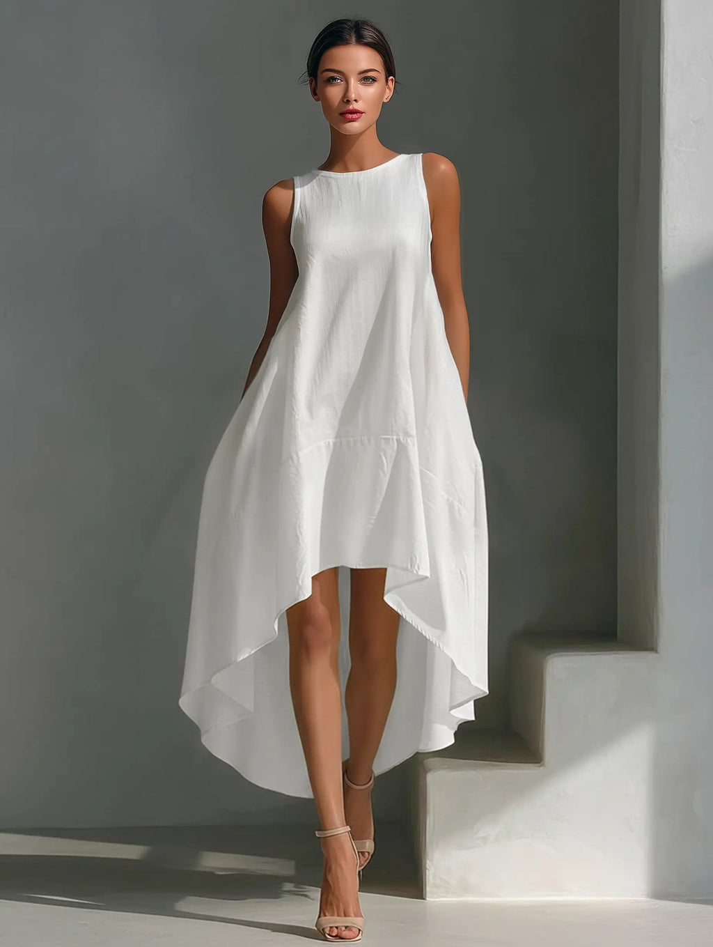 Astrid Asymmetric Hem Midi Dress - view 2