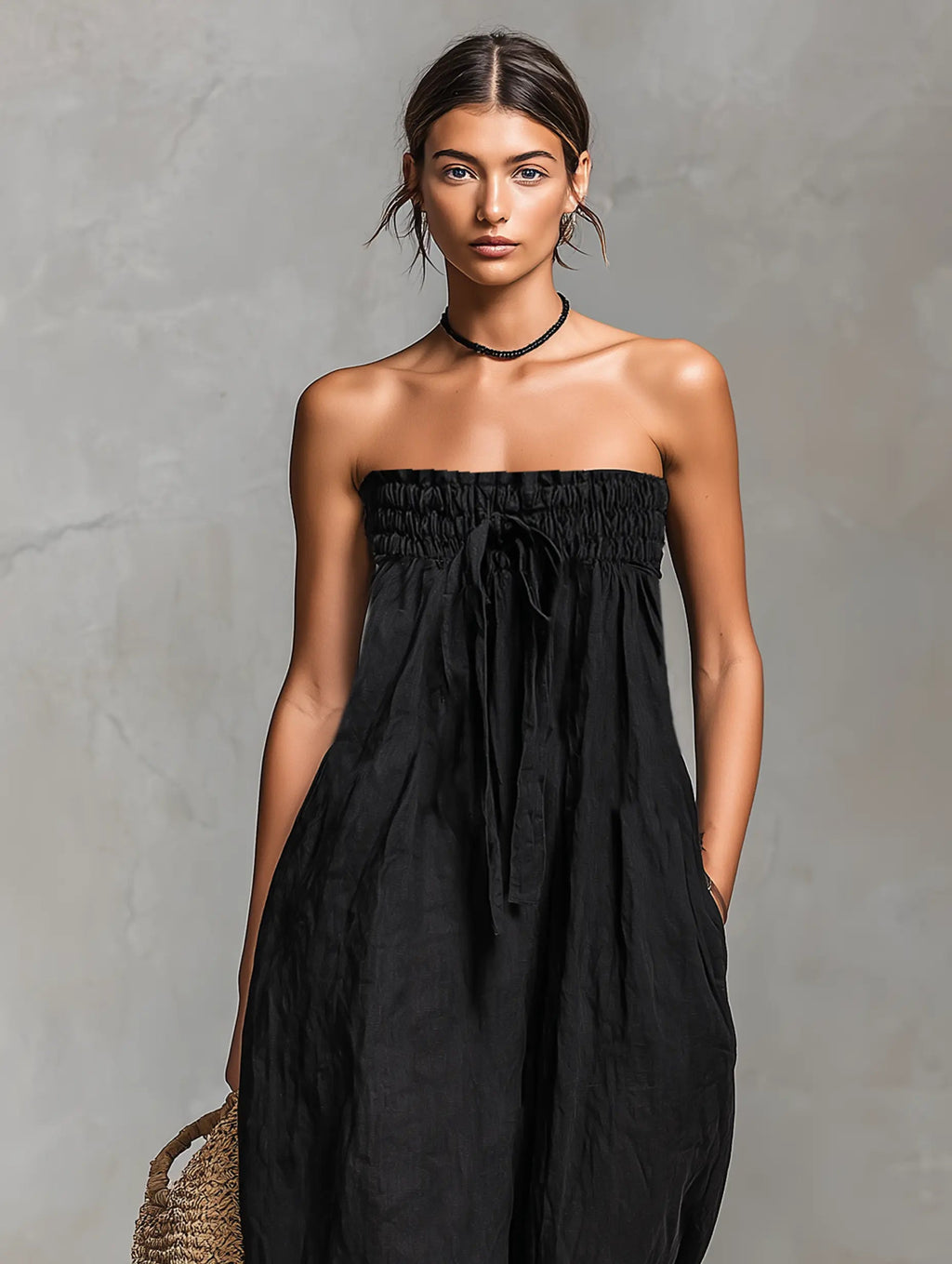 Vada Strapless Wide-Leg Jumpsuit - view 5