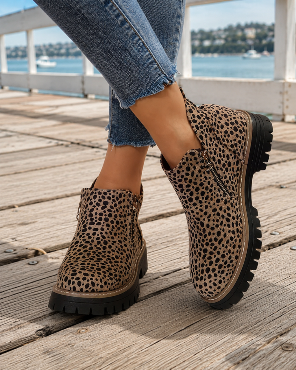 Almeria | Cushioned Ankle Boots with Non Slip Sole for Women