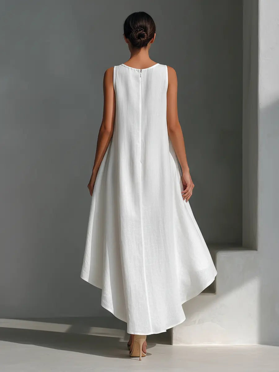Astrid Asymmetric Hem Midi Dress - view 9