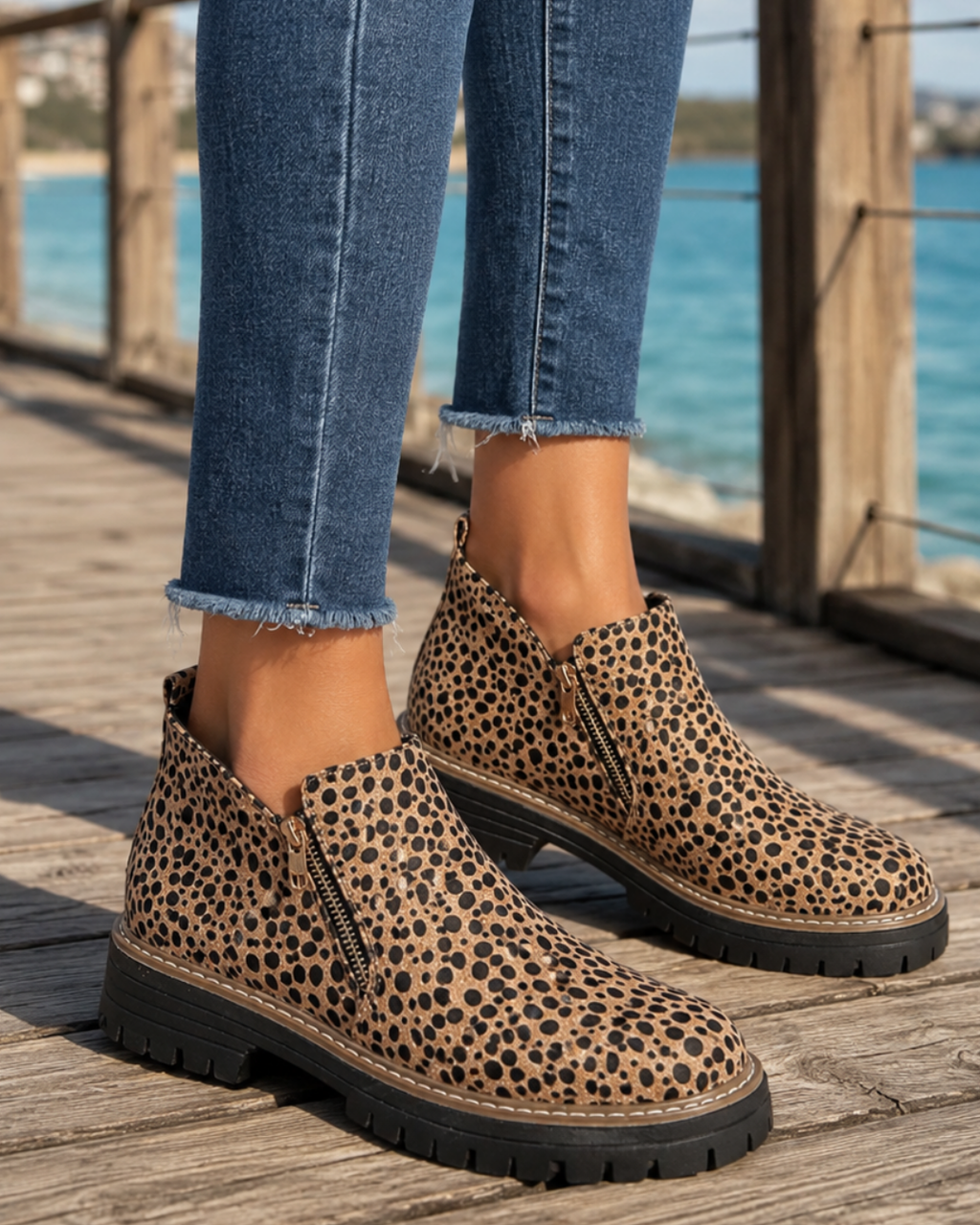 Almeria | Cushioned Ankle Boots with Non Slip Sole for Women