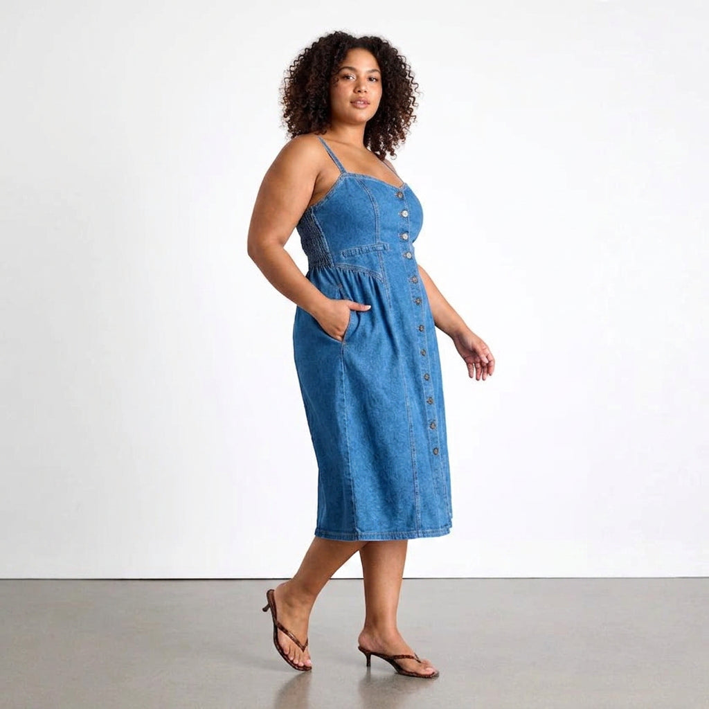 Rin V-neck Cardigan Denim