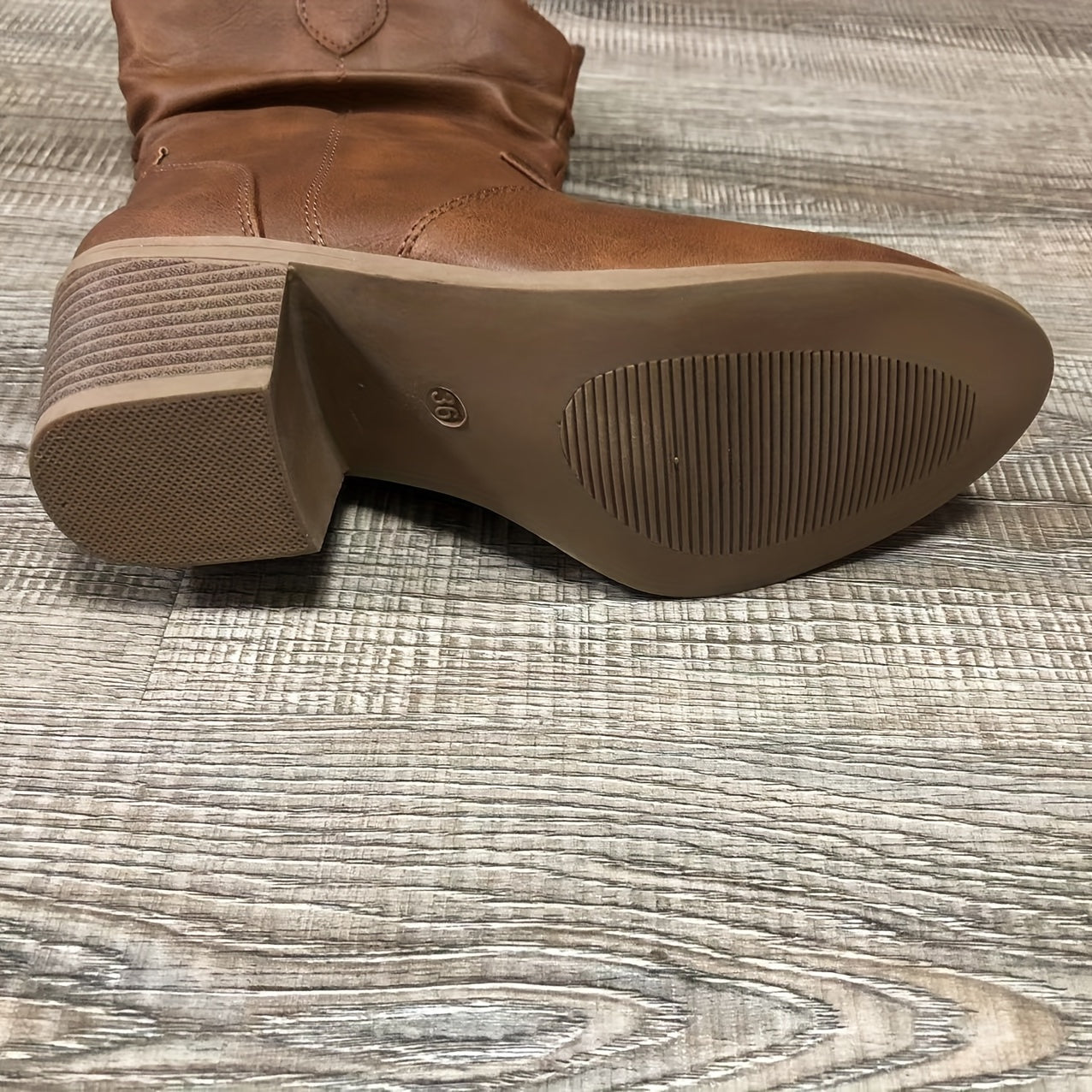 Ivy Western Slouch Mid Calf Boots - view 4