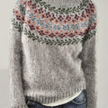 Faye Fair Isle Round Neck Sweater - view 3
