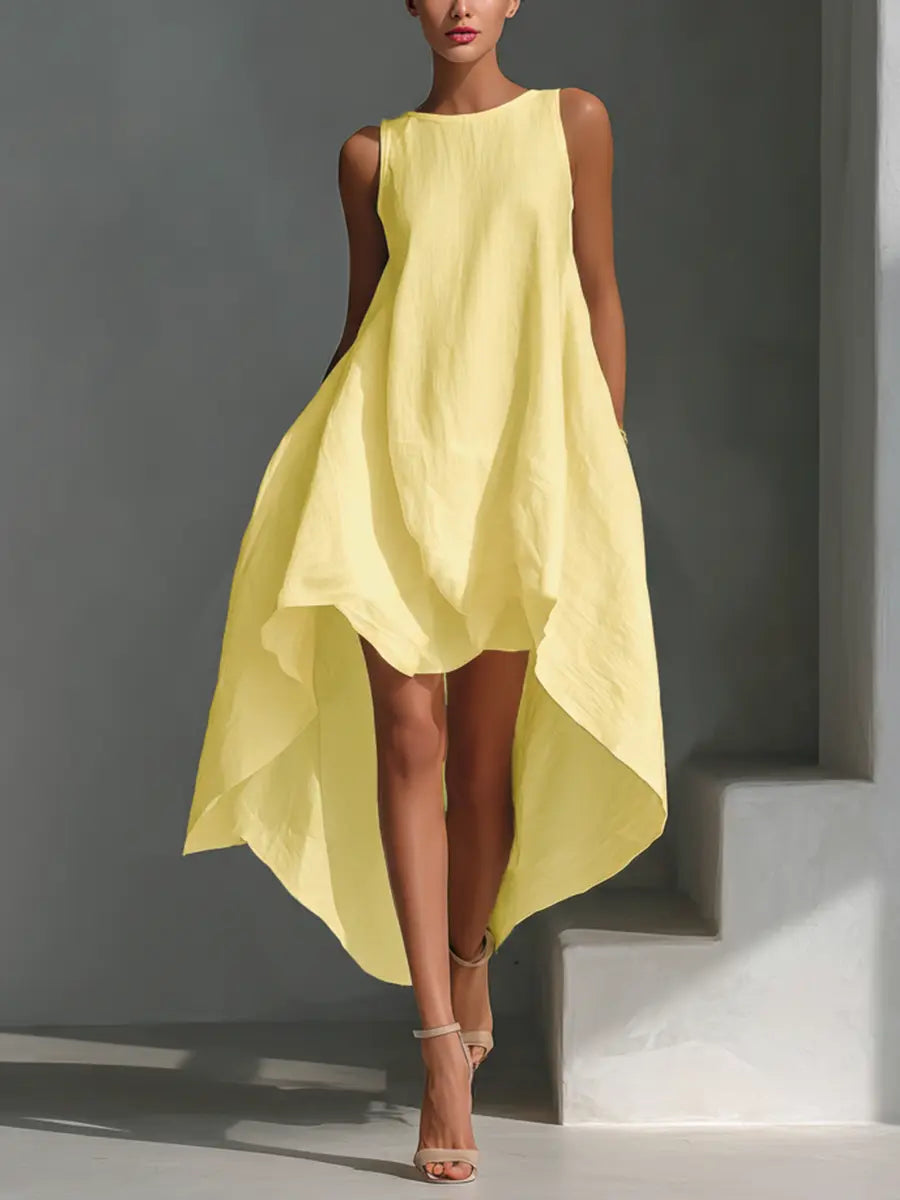 Astrid Asymmetric Hem Midi Dress - view 11