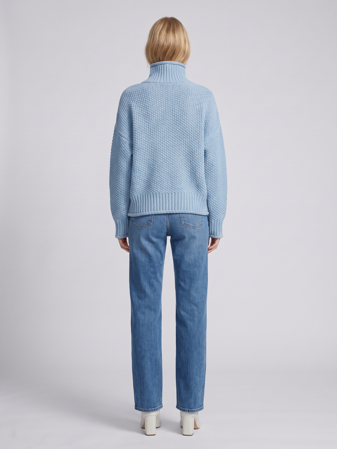 Valentina Turtleneck Loose Fit Pullover Sweater - view 6