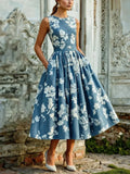 Fleur Floral Midi Dress - front view