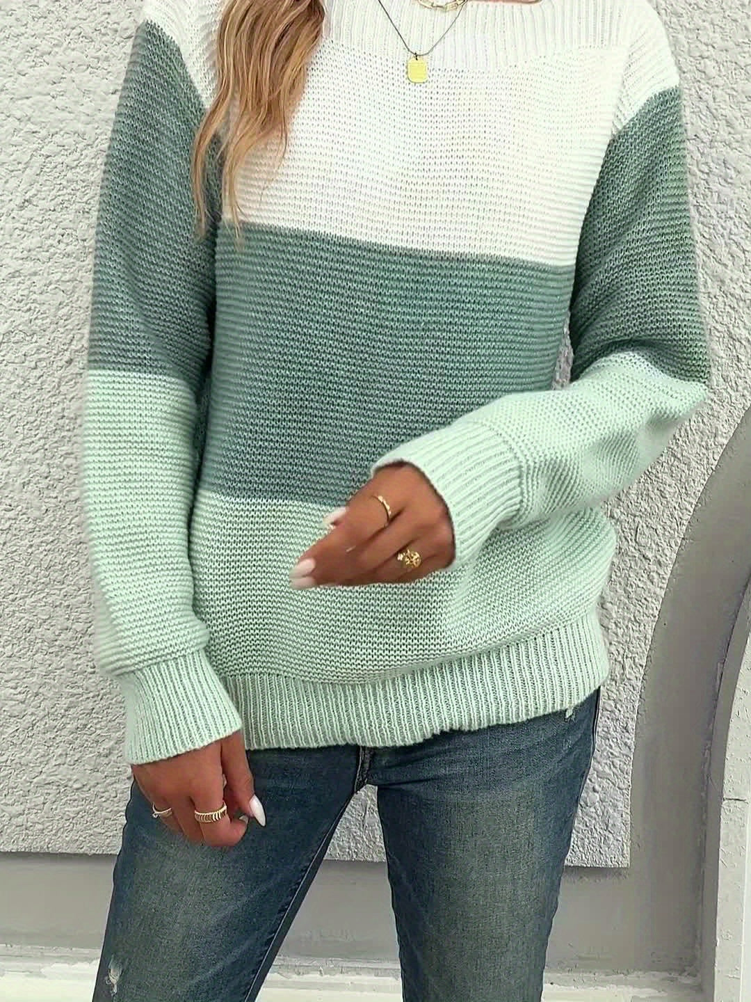 Cleo Boat Neck Drop Shoulder Sweater - view 12