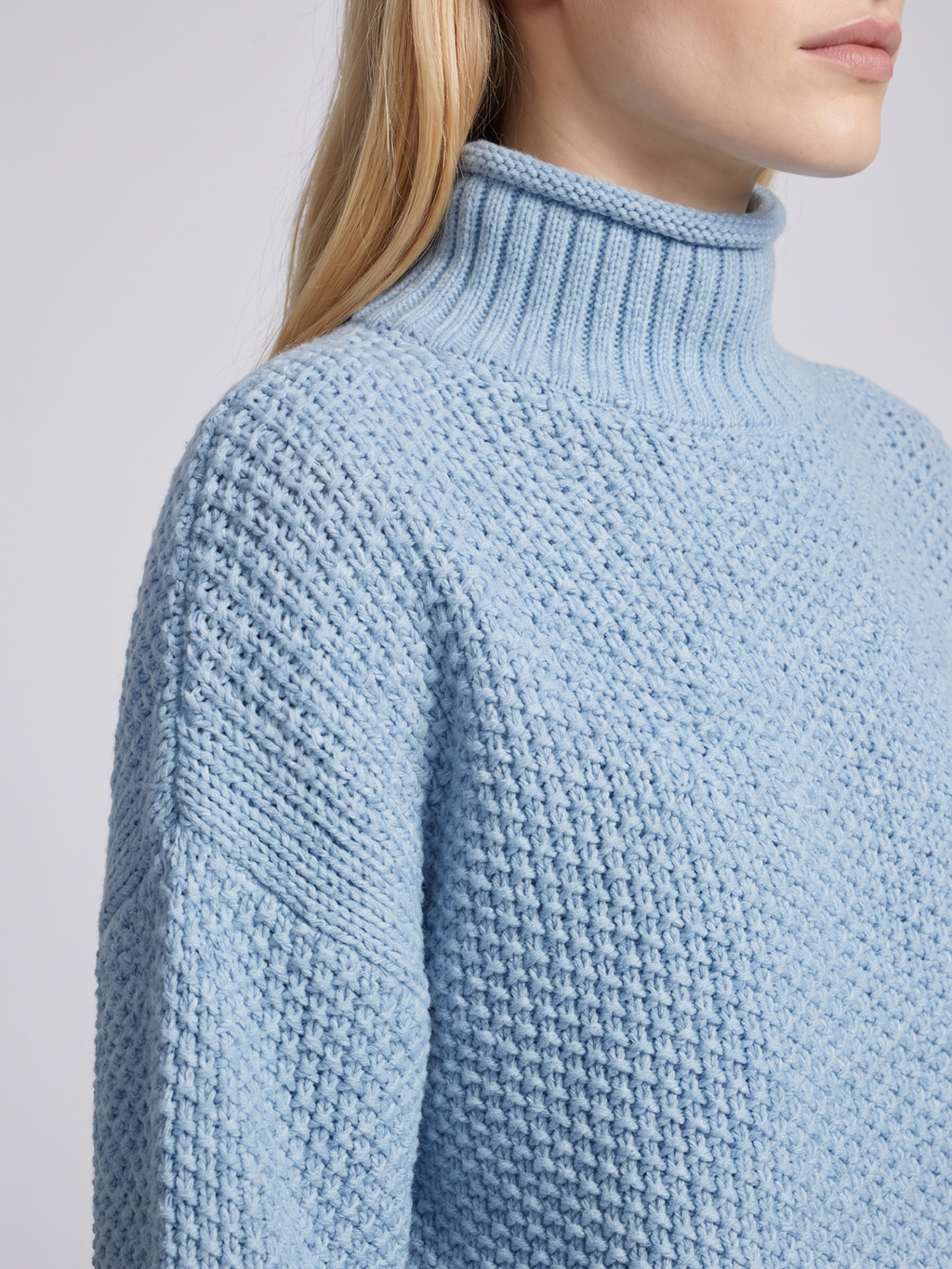 Valentina Turtleneck Loose Fit Pullover Sweater - view 7