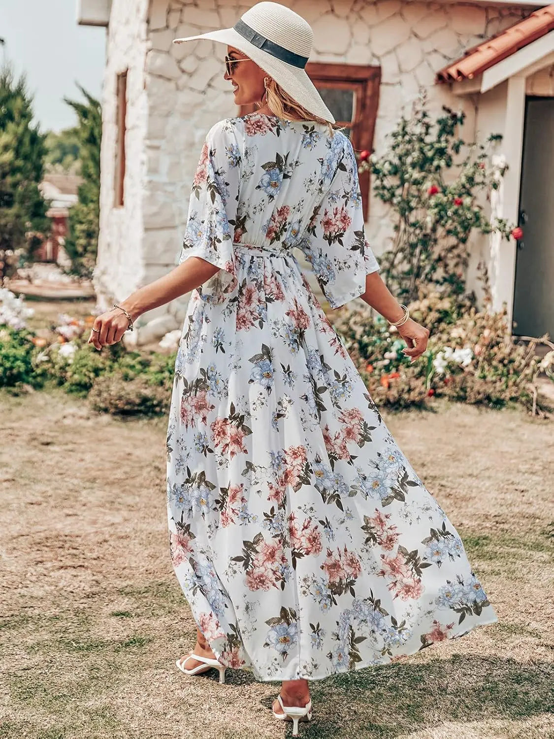 Juniper Floral Wrap Maxi Dress - view 5