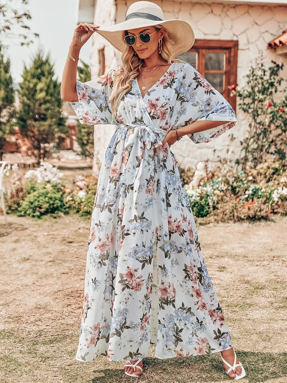 Juniper Floral Wrap Maxi Dress - view 2