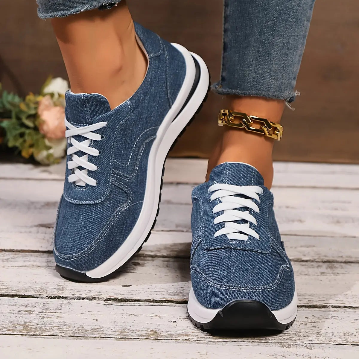 Romy Wide Toe Box Cushioned Sneakers - view 3
