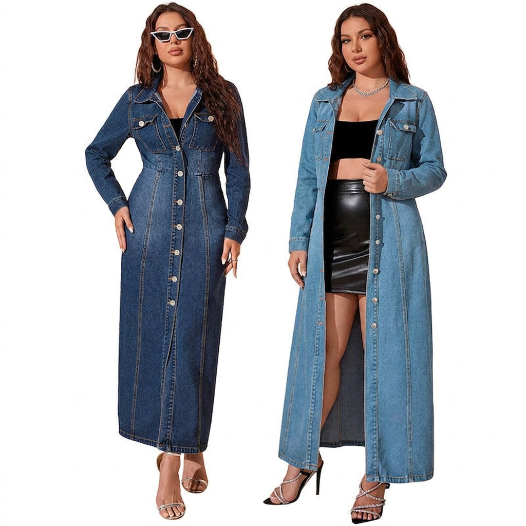Wanda Denim Cardigan Dress